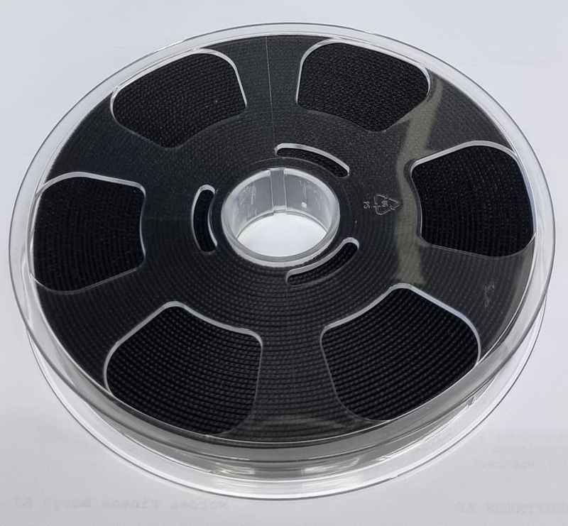 Fløyelsbånd sort 16 mm rull 10m