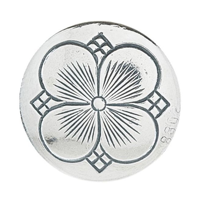 Hovedbilde Kløverknapp, 551 108, små 16mm oks. lang hempe 