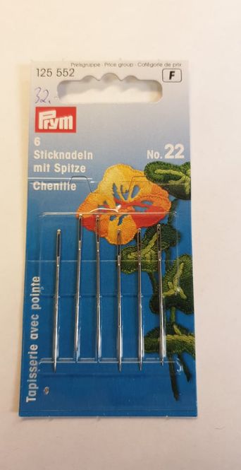 Hovedbilde Prym Stramajnål m/ spiss nr. 22