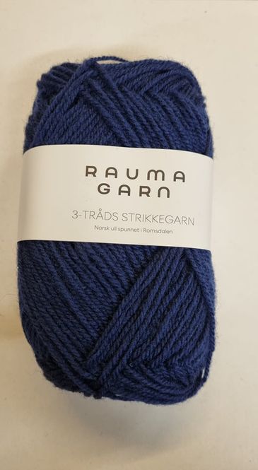 Hovedbilde Rauma  3 tråds strikkegarn 149 Blå 