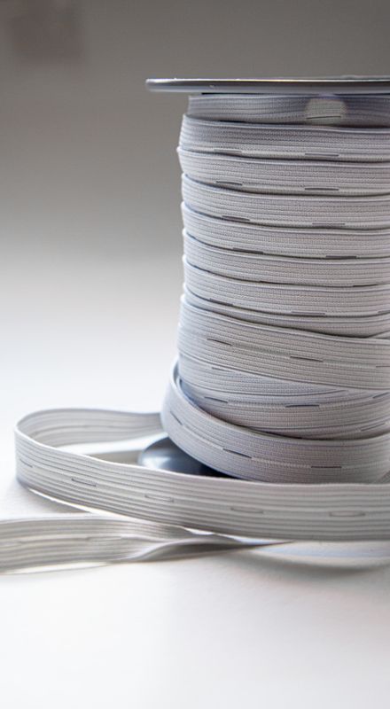 Hullstrikk 16mm hvit