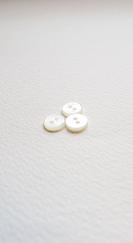 Blank plastknapp 11 mm