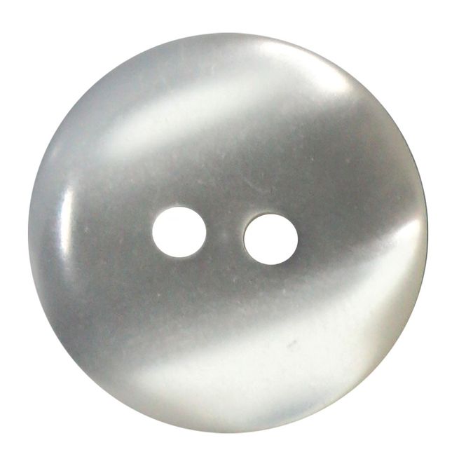 Hovedbilde Blank/ hvit plastknapp 18mm