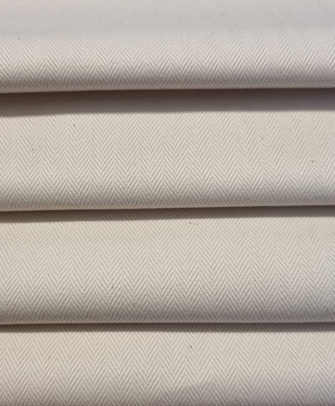 Fiskebeinsfor - ubleket/ vasket bomull