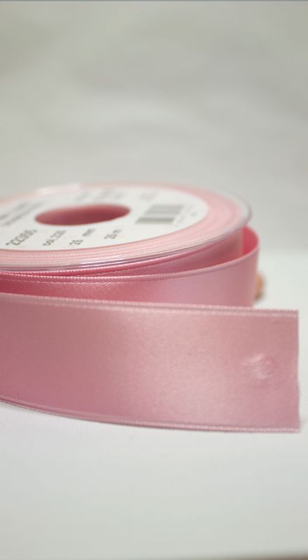 Satengbånd 25mm col.225 Lys Rosa