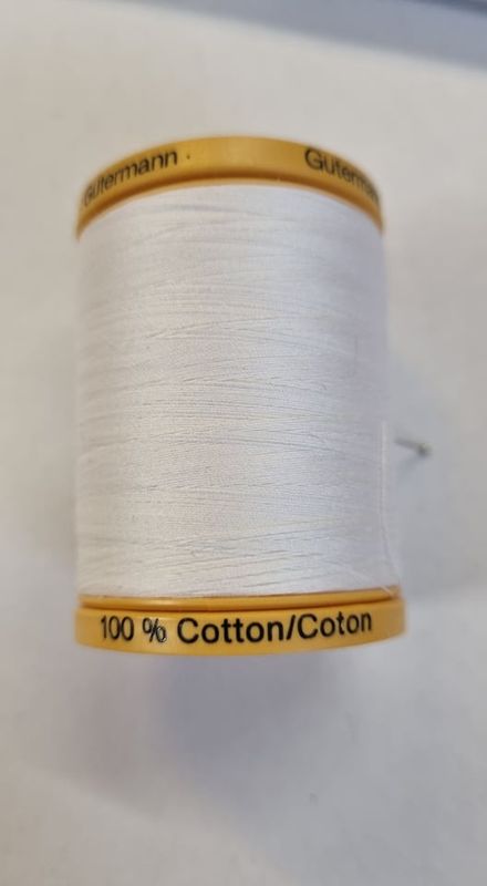 100 m Sytråd Bomull 5709 Hvit