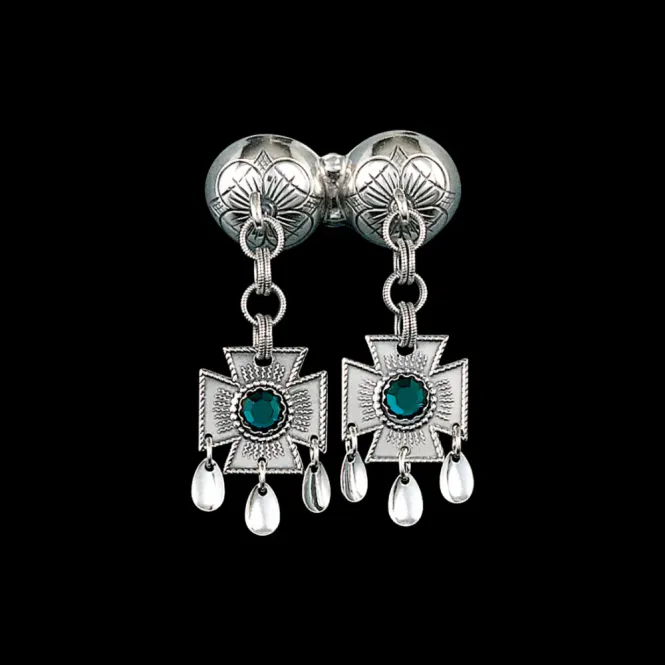 Hovedbilde Halssølje, 124 108 oks. m/ grønn stein