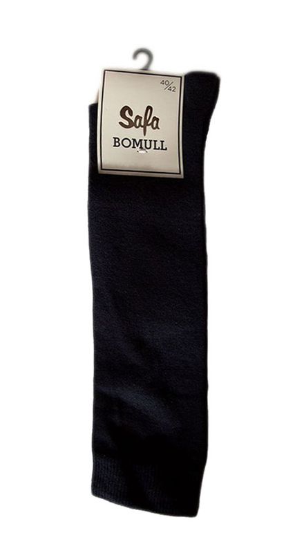 Knestrømper dame marine bomull