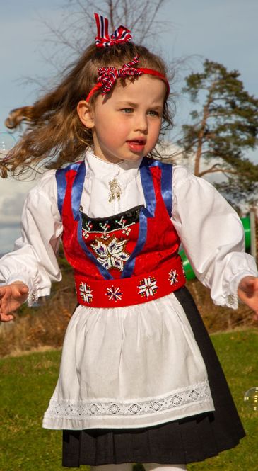 Hovedbilde 17. mai hårbøyle med dekor 2