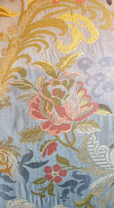 Hovedbilde Balmorial silkebrokade blå