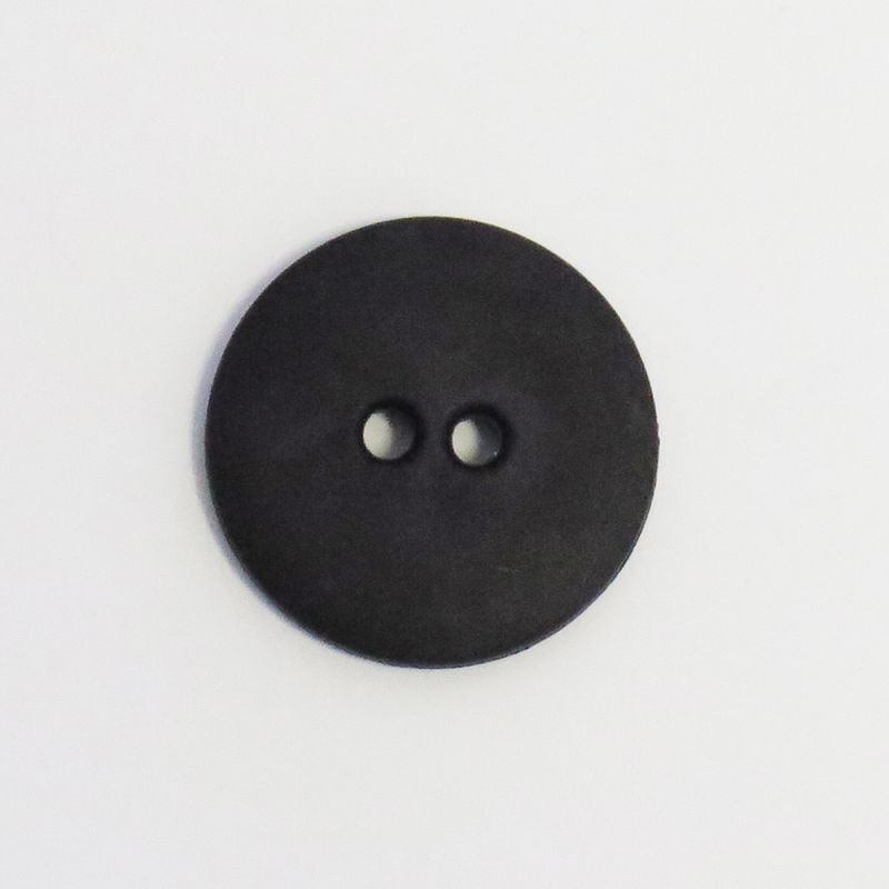 Sort plastknapp 11 mm