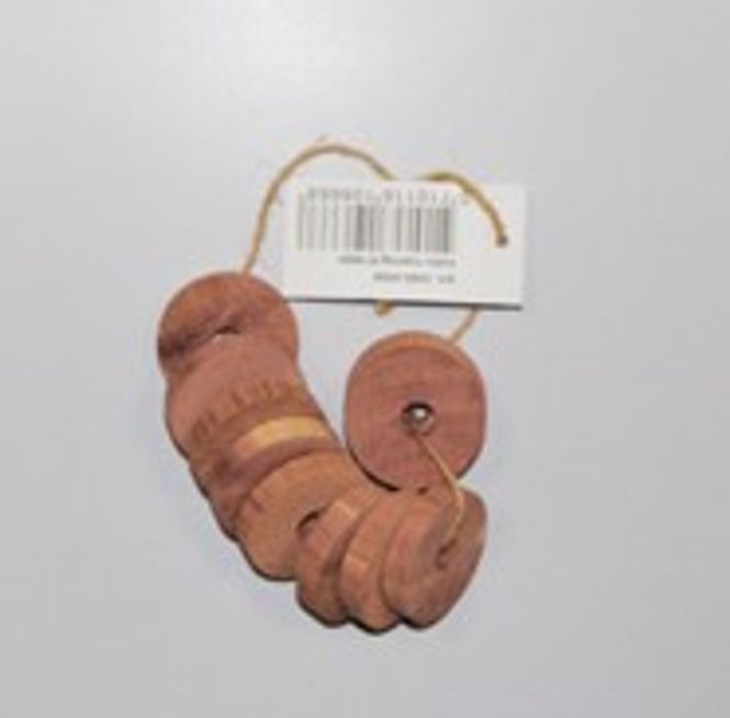 Hovedbilde Sedertre ringer/ møllringer til kleshenger 10 pk