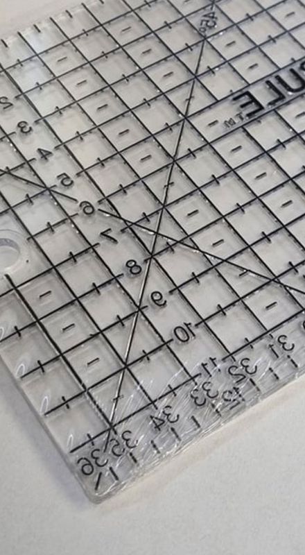 Quilte linjal 12x36cm