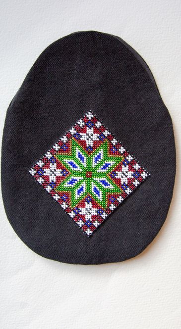 Hovedbilde Bunadsveske med perlebroderi -3