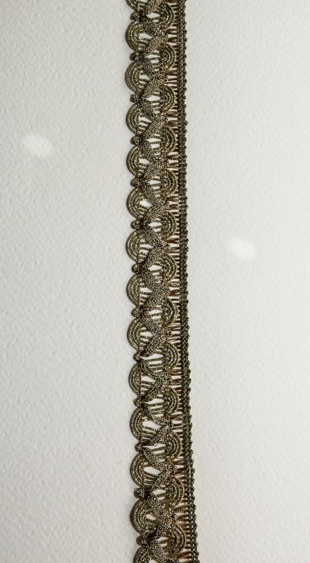 Metallbånd mørk gull 25 mm