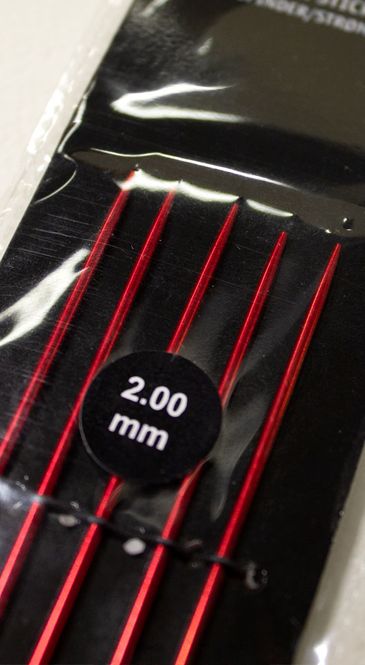 Hovedbilde Strikkepinner 2mm - 15cm 5stk
