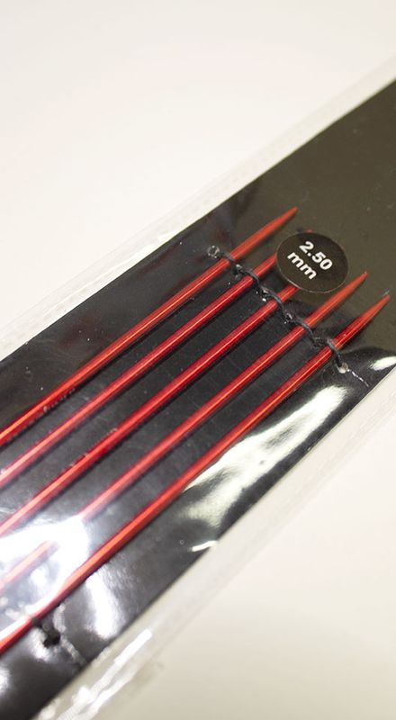 Strikkepinner 2,50mm / 15cm